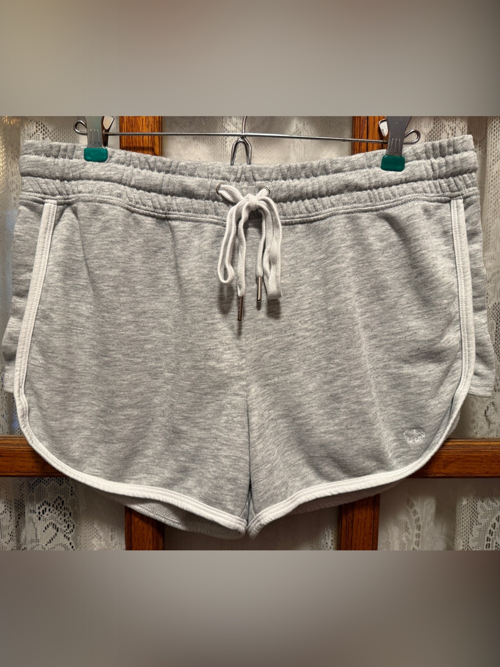 ivory ella Gray Drawstring Lounge Shorts